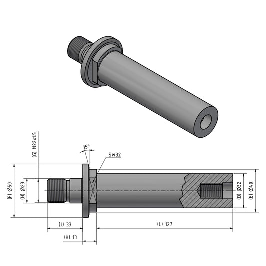 Innenschleifdorn Typ HJND-21 rechts